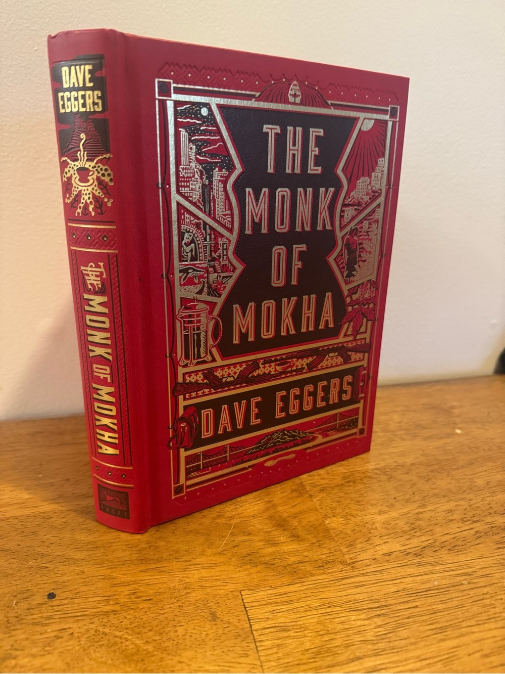 The Monk of Mokha by Dave Eggers - Red Hardcover Decorative, First Edition